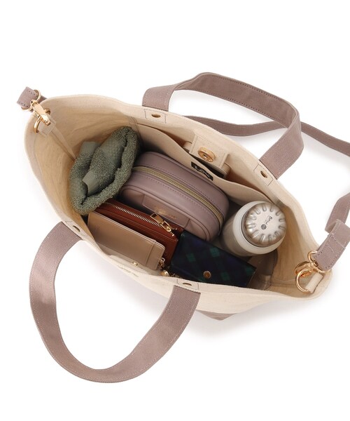 Lee（リー）の「◆Leeキャンバス切替トートバッグ【2WAY】（トートバッグ・レディース・グリーン/ダークグレー/アイボリー系6/ブラック/ピンク系9・00）」の21枚目の写真