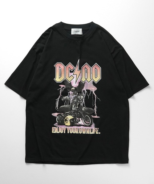 Confirm(コンファーム)の「ヴィンテージライク レトロプリント ピグメント加工 ビッグシルエット半袖バンドTシャツ カットソー【Confirm】2025SS(Tシャツ/カットソー・メンズ・チャコールグレー/ブラック系その他2/ブラック/グレー系その他2/ブラック系その他/グレー系その他・L/M)」の13枚目の写真