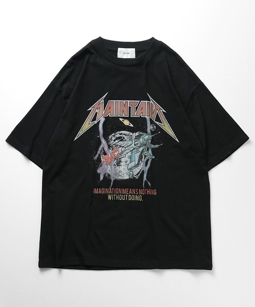 Confirm(コンファーム)の「ヴィンテージライク レトロプリント ピグメント加工 ビッグシルエット半袖バンドTシャツ カットソー【Confirm】2025SS(Tシャツ/カットソー・メンズ・チャコールグレー/ブラック系その他2/ブラック/グレー系その他2/ブラック系その他/グレー系その他・L/M)」の17枚目の写真