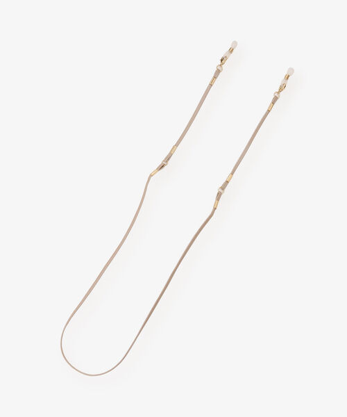 Afternoon Tea(アフタヌーンティー)の「レザー調マルチコード(メガネ・レディース・ベージュ/アイボリー・ONE SIZE)」の2枚目の写真