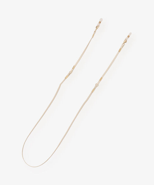 Afternoon Tea(アフタヌーンティー)の「レザー調マルチコード(メガネ・レディース・ベージュ/アイボリー・ONE SIZE)」の1枚目の写真