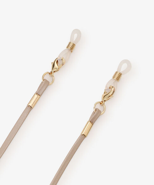 Afternoon Tea(アフタヌーンティー)の「レザー調マルチコード(メガネ・レディース・ベージュ/アイボリー・ONE SIZE)」の8枚目の写真