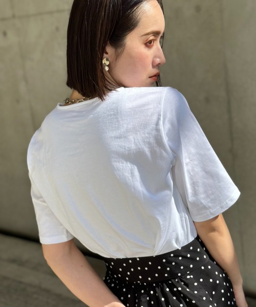 deux amour（ドゥーザムール）の「CALIFORNIA T（Tシャツ/カットソー・レディース・ホワイト/ライム/ブラック・FREE）」の8枚目の写真