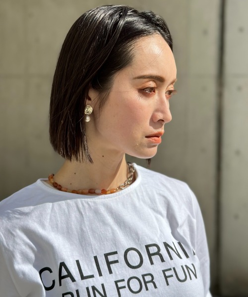 deux amour（ドゥーザムール）の「CALIFORNIA T（Tシャツ/カットソー・レディース・ホワイト/ライム/ブラック・FREE）」の19枚目の写真