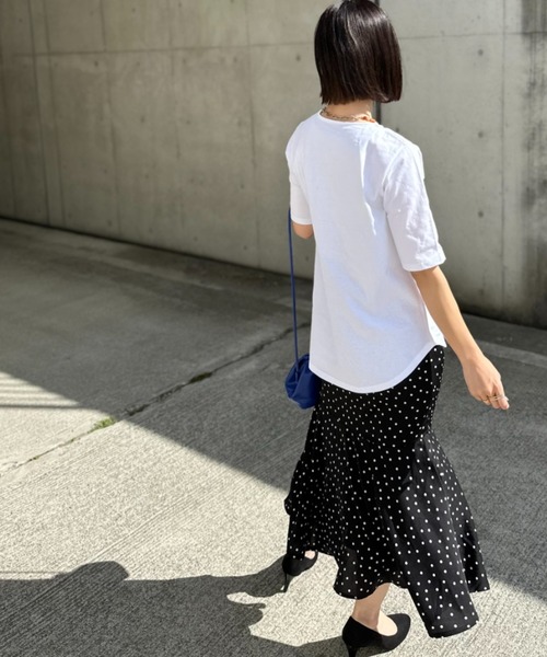 deux amour（ドゥーザムール）の「CALIFORNIA T（Tシャツ/カットソー・レディース・ホワイト/ライム/ブラック・FREE）」の9枚目の写真