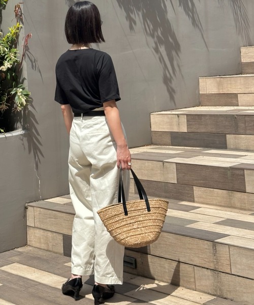 deux amour（ドゥーザムール）の「CALIFORNIA T（Tシャツ/カットソー・レディース・ホワイト/ライム/ブラック・FREE）」の6枚目の写真