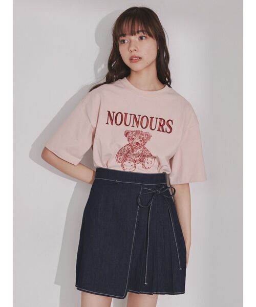 merry jenny(メリージェニー)の「bear embroidery Tシャツ(Tシャツ/カットソー・レディース・ピンク/オフホワイト/ブルー・FREE)」の18枚目の写真