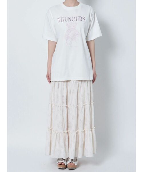 merry jenny(メリージェニー)の「bear embroidery Tシャツ(Tシャツ/カットソー・レディース・ピンク/オフホワイト/ブルー・FREE)」の22枚目の写真