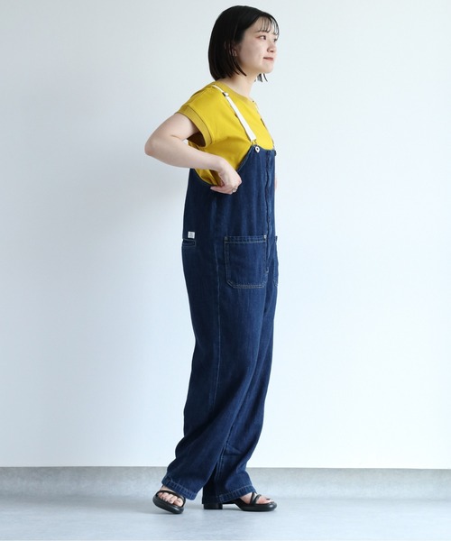 cepo(セポ)の「デニムワークサロペット(サロペット/オーバーオール・レディース・グレー/ネイビー/ブルー系3・M/L)」の16枚目の写真