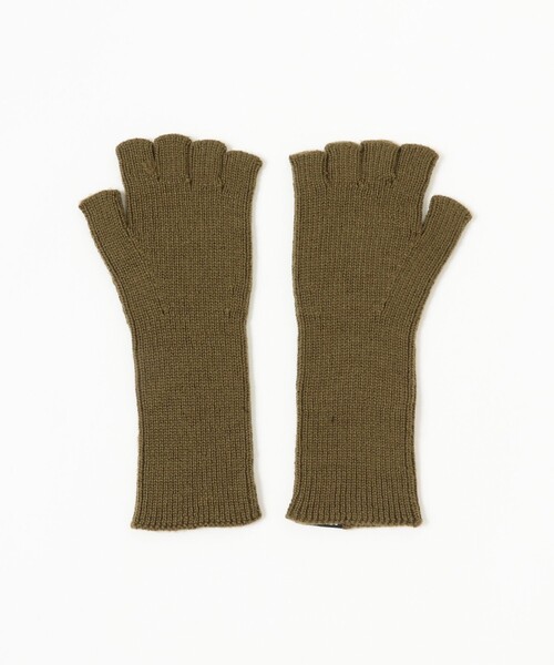 BEAMS(ビームス)の「BEAMS / 畔編み フィンガーレス グローブ(手袋・メンズ・シルバー/ダークグリーン/ダークブラウン/ブラック・ONE SIZE)」の15枚目の写真
