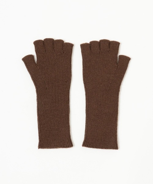 BEAMS(ビームス)の「BEAMS / 畔編み フィンガーレス グローブ(手袋・メンズ・シルバー/ダークグリーン/ダークブラウン/ブラック・ONE SIZE)」の3枚目の写真