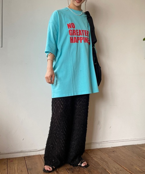 LOWRYS FARM（ローリーズファーム）の「ストリートロゴＴＥＥＳＳ　 961337（Tシャツ/カットソー・レディース・ホワイト/チャコールグレー/ブルー・FREE）」の16枚目の写真