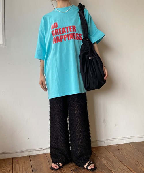 LOWRYS FARM（ローリーズファーム）の「ストリートロゴＴＥＥＳＳ　 961337（Tシャツ/カットソー・レディース・ホワイト/チャコールグレー/ブルー・FREE）」の15枚目の写真