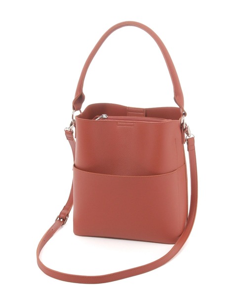 オケージョン／新社会人にも】ワンハンドル2WAYスクエアバッグ3