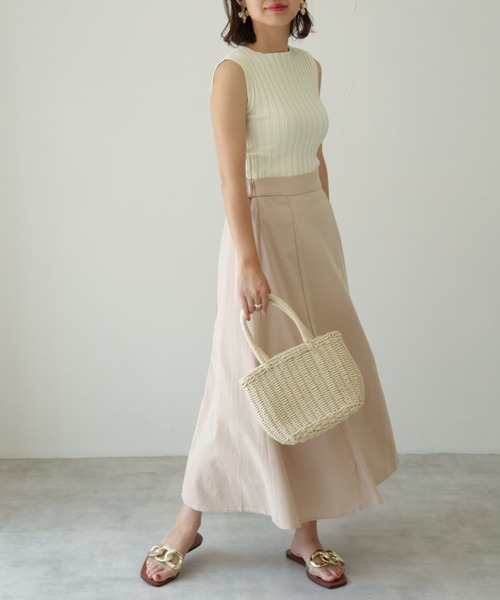 each(イーチ)の「ピッチリブノースリーブプルオーバー(タンクトップ・レディース・イエロー/オフホワイト/ブラック・FREE)」の22枚目の写真