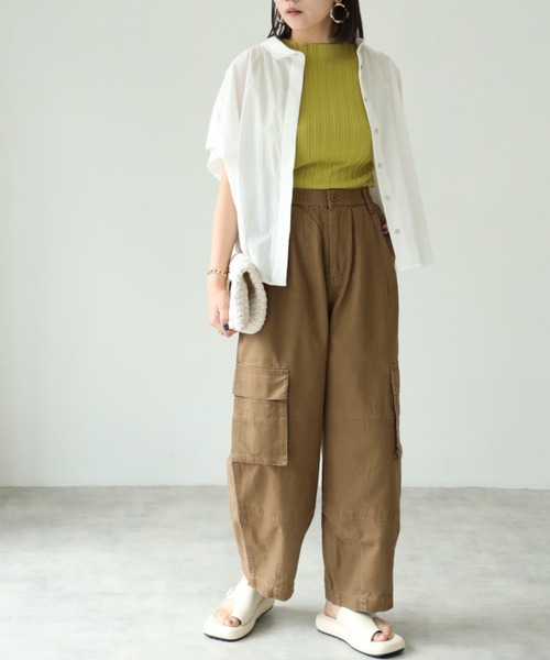 each(イーチ)の「ピッチリブノースリーブプルオーバー(タンクトップ・レディース・イエロー/オフホワイト/ブラック・FREE)」の18枚目の写真