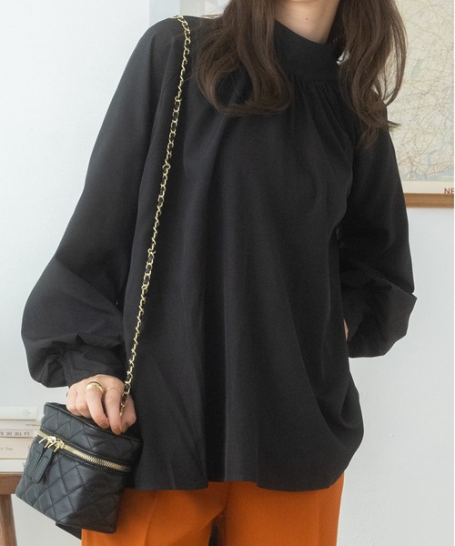 Ada.(エイダ)の「2WAY ビックリボン ハイネック ボウタイ ブラウス(シャツ/ブラウス・レディース・ネイビー/ホワイト/ピンク/ブルー/ブラック・FREE)」の20枚目の写真