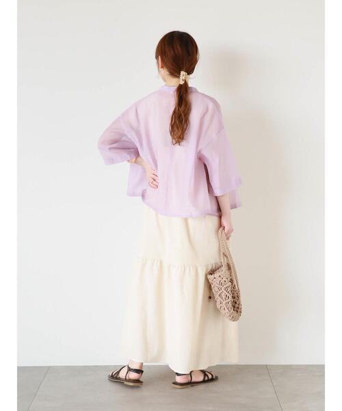 ehka sopo(エヘカソポ)の「前後2WAYノースリーブワンピース(ワンピース・レディース・ブルー/モカ/キナリ・F)」の19枚目の写真