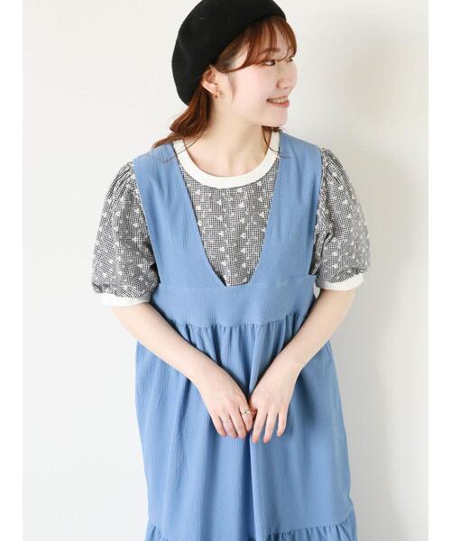 ehka sopo(エヘカソポ)の「前後2WAYノースリーブワンピース(ワンピース・レディース・ブルー/モカ/キナリ・F)」の13枚目の写真