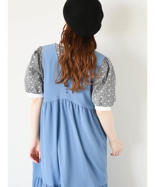 ehka sopo(エヘカソポ)の「前後2WAYノースリーブワンピース(ワンピース・レディース・ブルー/モカ/キナリ・F)」の21枚目の写真