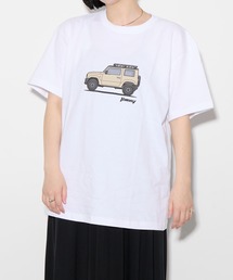THE BAREFOOT | 【 SUZUKI / スズキ 】 JIMNY ジムニー サイドプリント Tシャツ 半袖 TEE 2201SZ01 ONI(Tシャツ/カットソー)