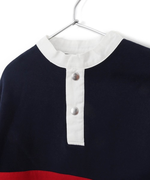 MAKE YOUR DAY（メイクユアデイ）の「ラガー風裏起毛プルオーバー■80～140cm（スウェット・キッズ・ネイビー/グリーン・110/140/130/100/90/80/120）」の10枚目の写真