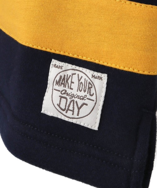 MAKE YOUR DAY（メイクユアデイ）の「ラガー風裏起毛プルオーバー■80～140cm（スウェット・キッズ・ネイビー/グリーン・110/140/130/100/90/80/120）」の11枚目の写真