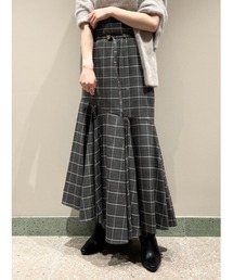 SNIDEL | ベルテッドヘムフレアスカート(スカート)