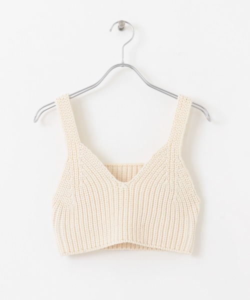 SENSE OF PLACE by URBAN RESEARCH(センスオブプレイスバイアーバンリサーチ)の「カタアゼニットビスチェ(ベスト・レディース・オフホワイト/ブラック/ダークブラウン・ONE)」の15枚目の写真