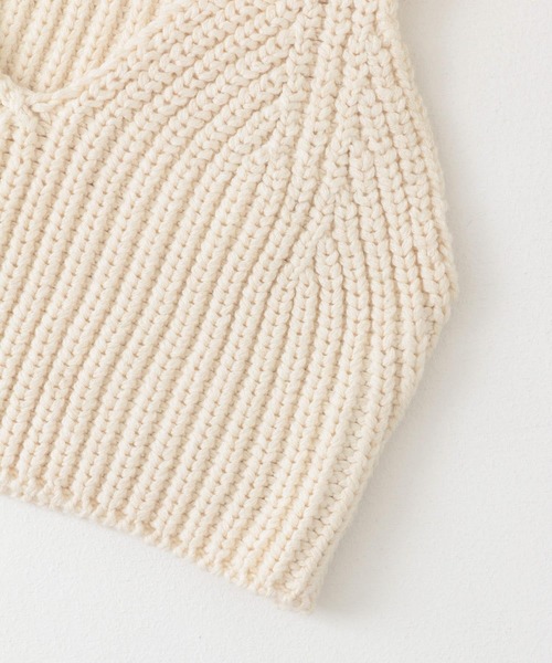 SENSE OF PLACE by URBAN RESEARCH(センスオブプレイスバイアーバンリサーチ)の「カタアゼニットビスチェ(ベスト・レディース・オフホワイト/ブラック/ダークブラウン・ONE)」の7枚目の写真