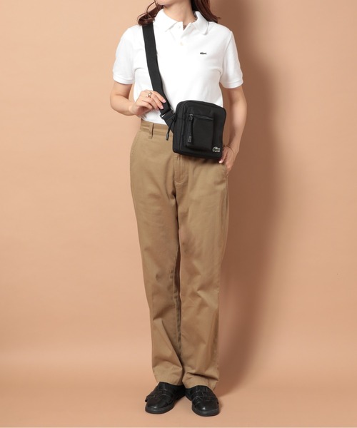 LACOSTE(ラコステ)の「【LACOSTE】ネオクロコ ジップカメラバッグ(ショルダーバッグ・メンズ・ブラック/ネイビー・FREE)」の8枚目の写真