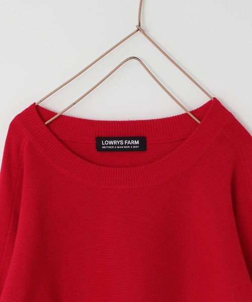 LOWRYS FARM（ローリーズファーム）の「１２Ｇボリュームスリーブプルオーバー　972779（ニット/セーター・キッズ・ブラック/レッド/ピンク・FREE）」の6枚目の写真