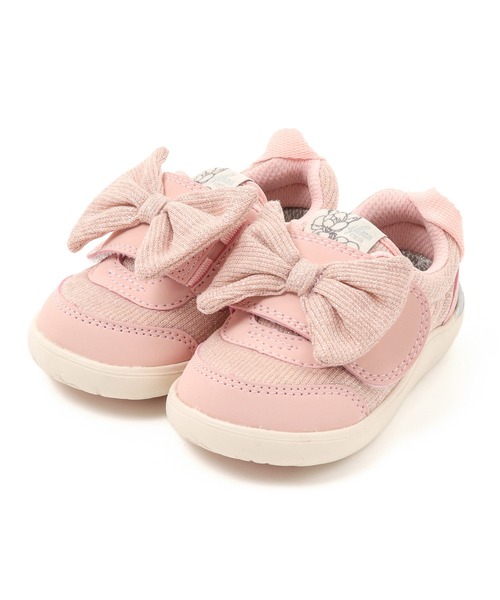 IFME（イフミー）の「BABY｜ifme CALIN Wild flower series ラメニット ビッグリボンスニーカー（スニーカー・キッズ・ベージュ/パープル/ピンク・14.5cm/12.0cm/15.0cm/13.5cm/14.0cm/13.0cm/12.5cm）」の4枚目の写真