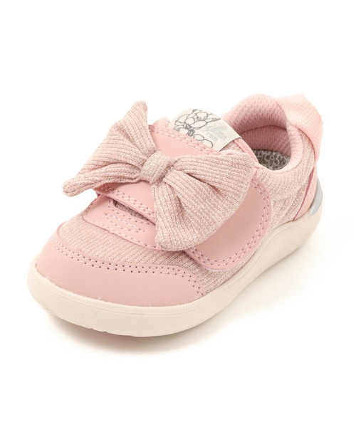 IFME（イフミー）の「BABY｜ifme CALIN Wild flower series ラメニット ビッグリボンスニーカー（スニーカー・キッズ・ベージュ/パープル/ピンク・14.5cm/12.0cm/15.0cm/13.5cm/14.0cm/13.0cm/12.5cm）」の6枚目の写真