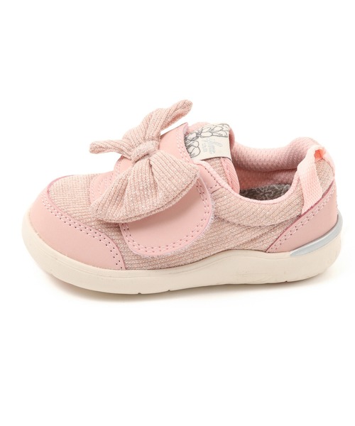 IFME（イフミー）の「BABY｜ifme CALIN Wild flower series ラメニット ビッグリボンスニーカー（スニーカー・キッズ・ベージュ/パープル/ピンク・14.5cm/12.0cm/15.0cm/13.5cm/14.0cm/13.0cm/12.5cm）」の7枚目の写真