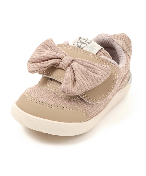 IFME（イフミー）の「BABY｜ifme CALIN Wild flower series ラメニット ビッグリボンスニーカー（スニーカー・キッズ・ベージュ/パープル/ピンク・14.5cm/12.0cm/15.0cm/13.5cm/14.0cm/13.0cm/12.5cm）」の19枚目の写真