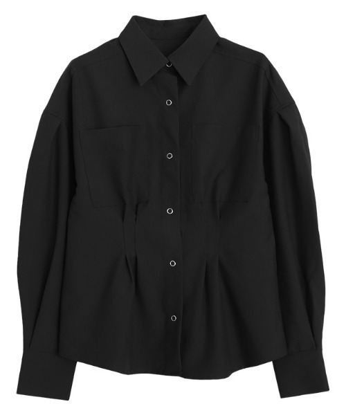 RASW（ラス）の「[RASW]ウエストタックシャツ（シャツ/ブラウス・レディース・ダークブラウン/ブラック・M/L）」の14枚目の写真