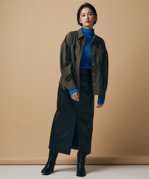 RASW（ラス）の「[RASW]ウエストタックシャツ（シャツ/ブラウス・レディース・ダークブラウン/ブラック・M/L）」の21枚目の写真