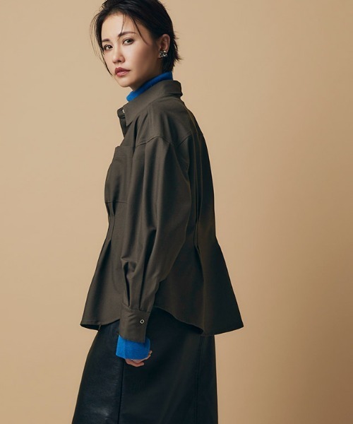 RASW（ラス）の「[RASW]ウエストタックシャツ（シャツ/ブラウス・レディース・ダークブラウン/ブラック・M/L）」の22枚目の写真