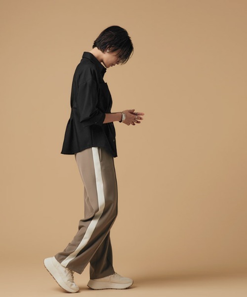 RASW（ラス）の「[RASW]ウエストタックシャツ（シャツ/ブラウス・レディース・ダークブラウン/ブラック・M/L）」の8枚目の写真