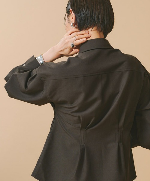 RASW（ラス）の「[RASW]ウエストタックシャツ（シャツ/ブラウス・レディース・ダークブラウン/ブラック・M/L）」の17枚目の写真