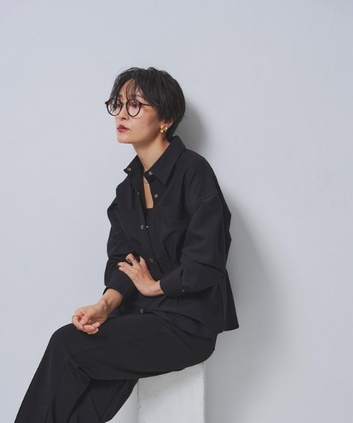 RASW（ラス）の「[RASW]ウエストタックシャツ（シャツ/ブラウス・レディース・ダークブラウン/ブラック・M/L）」の4枚目の写真