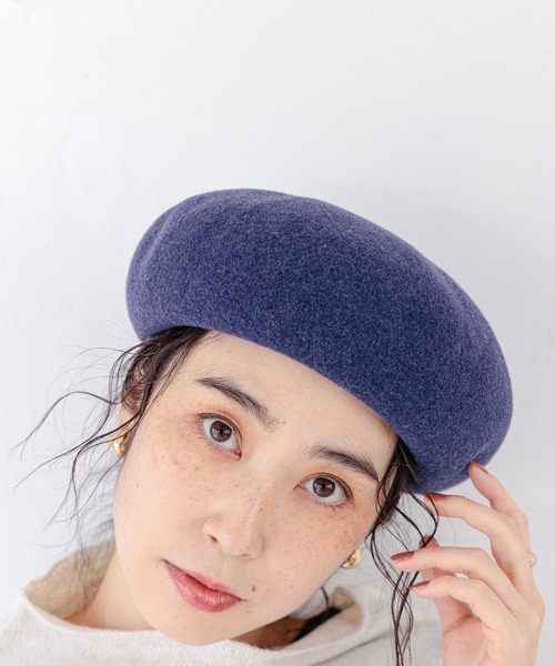 studio CLIP（スタディオクリップ）の「ふんわり綺麗ベレー（ハンチング/ベレー帽・レディース・ボルドー/イエロー/ベージュ/ブルー/ブラック/キャメル/ライトブルー・FREE）」の14枚目の写真