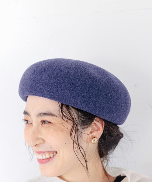 studio CLIP（スタディオクリップ）の「ふんわり綺麗ベレー（ハンチング/ベレー帽・レディース・ボルドー/イエロー/ベージュ/ブルー/ブラック/キャメル/ライトブルー・FREE）」の15枚目の写真