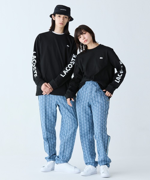 LACOSTE モノグラム ジャカードトラックズボン正規品 モノグラムジャカード撥水トラックパンツ | LACOSTE/ラコステ