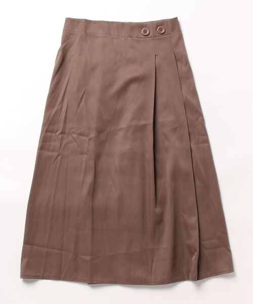 urge:(アージコロン )の「【URGE:】タック スカート ミモレ丈(スカート・レディース・ブラウン/ブラック/アイボリー/カーキ・SMALL/MEDIUM/LARGE)」の18枚目の写真