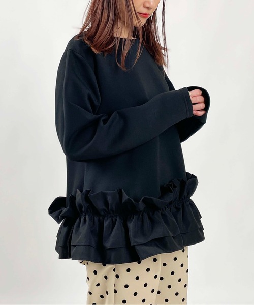 PICCIN（ピッチン）の「【WEB限定】 ダンボールニット 裾フリル