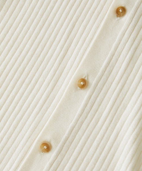 ROPE' PICNIC（ロペピクニック）の「ミドル丈ニットカーディガン（カーディガン/ボレロ・レディース・オフホワイト/チャコールグレー/ブラウン・38）」の13枚目の写真