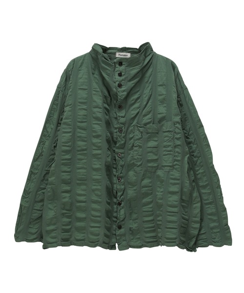 Plantation(プランテーション)の「サッカーYOORYUU / シャツ / (O)(シャツ/ブラウス・レディース・ダークグレー/ホワイト/グリーン・M size)」の12枚目の写真
