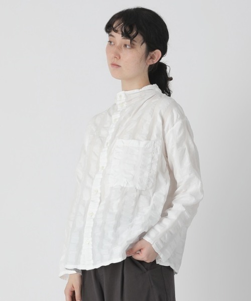 Plantation(プランテーション)の「サッカーYOORYUU / シャツ / (O)(シャツ/ブラウス・レディース・ダークグレー/ホワイト/グリーン・M size)」の6枚目の写真